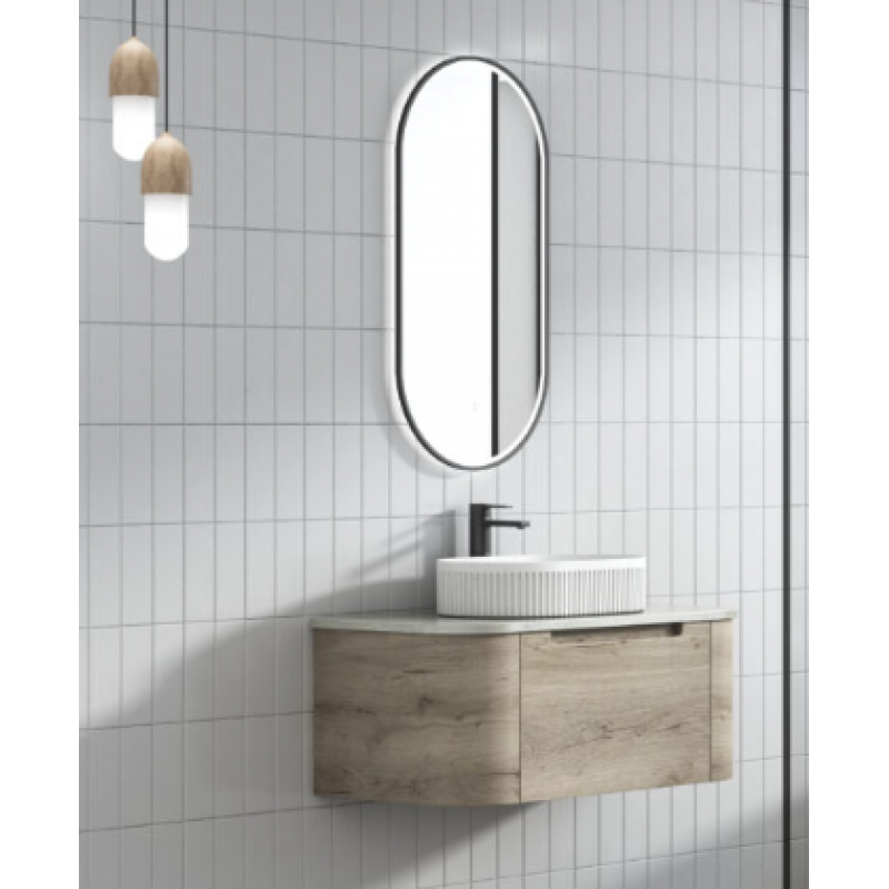Aulic Vanity HAMILTON WALL HUNG 900mm with Flat stone top